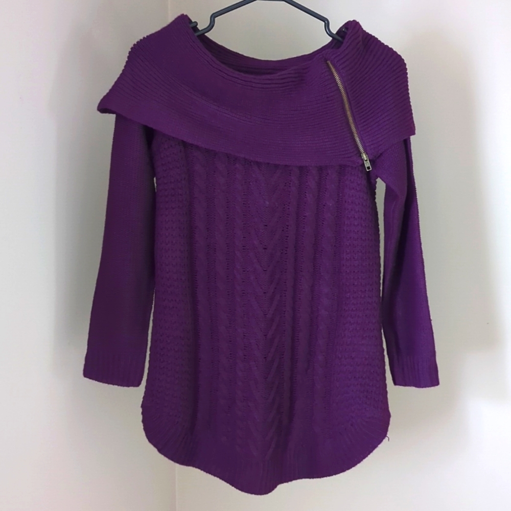 DRESS Barn Westport Ladies Purple Sweater